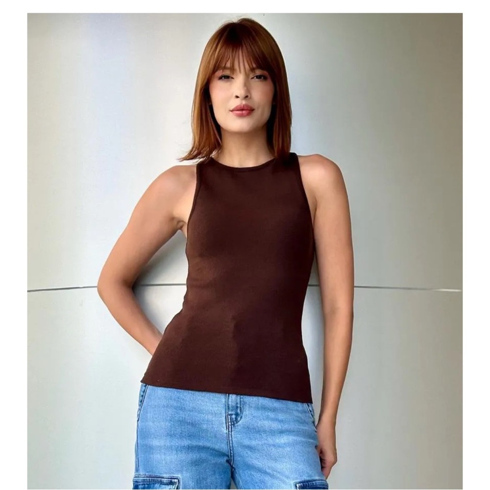 Anne Fernandez Regata Tricot Marrom Size Small NWT - Picture 3 of 7